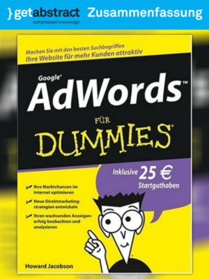 cover image of AdWords für Dummies (Zusammenfassung)